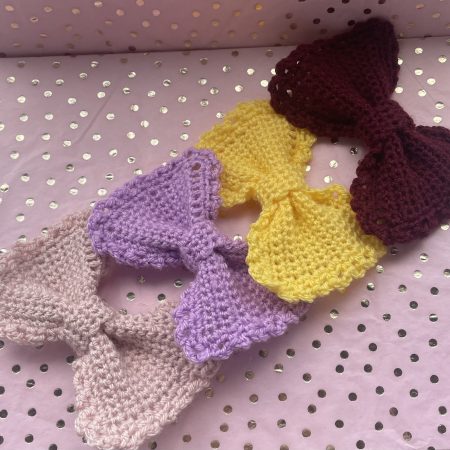 Crochet Bow Hairclip - More colours coming soon!