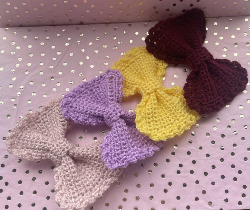 Crochet Bow Hairclip - More colours coming soon!