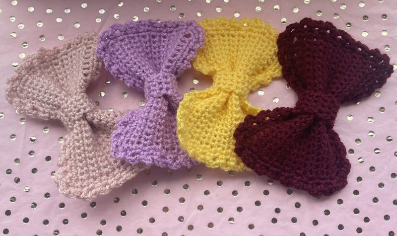 Crochet Bow Hairclip - More colours coming soon!