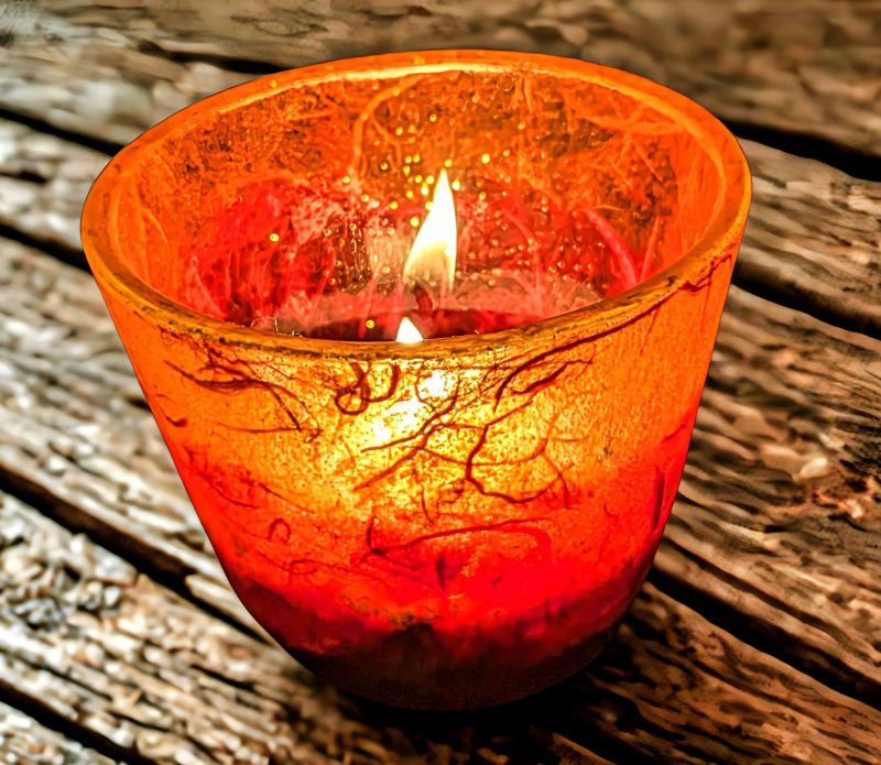 Tea light candle holders. Unique, hand decorated glow pots. Various colours and designs available.