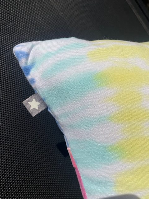 Mini pillow with removable cover ("Festival")