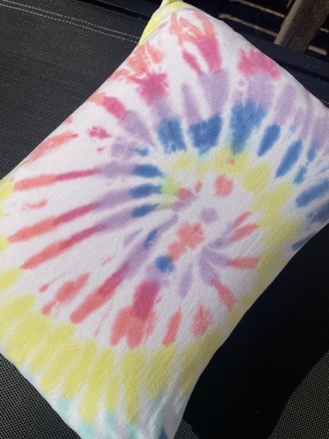 Mini pillow with removable cover ("Festival")