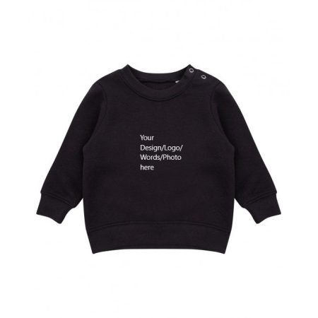 Crewneck Sweatshirt with Shoulder Poppers