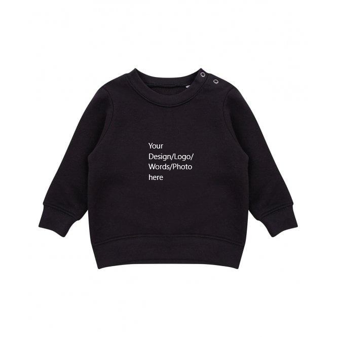 Crewneck Sweatshirt with Shoulder Poppers