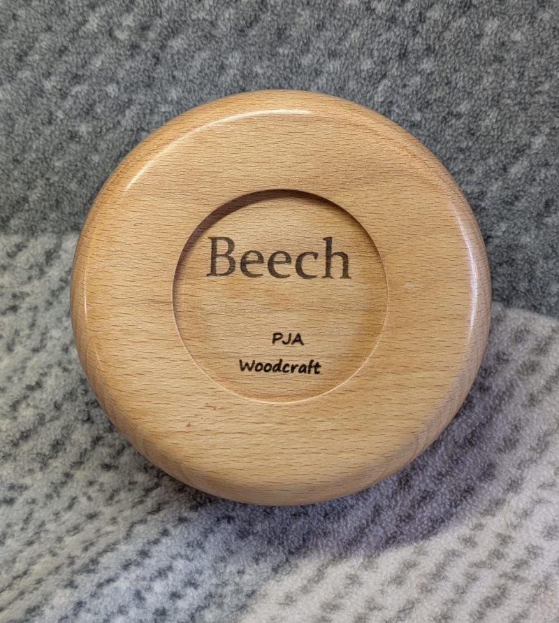 Small wooden bowl made from beech wood