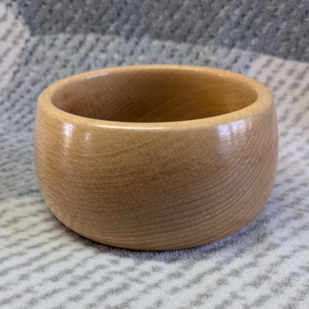 Small wooden bowl made from beech wood