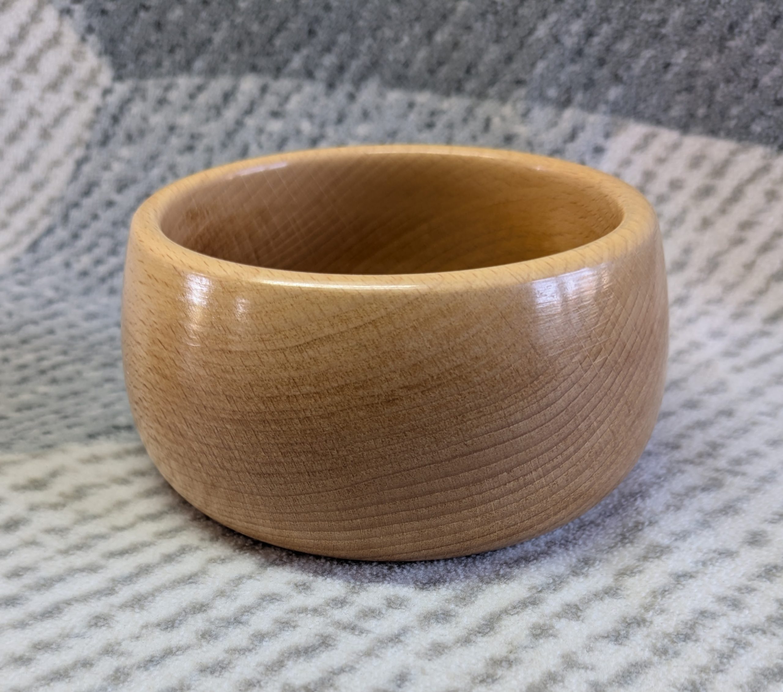 Small wooden bowl made from beech wood