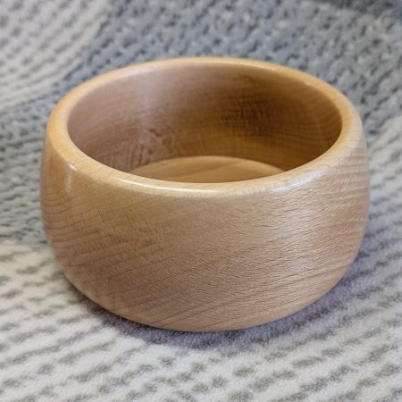 Small wooden bowl made from beech wood