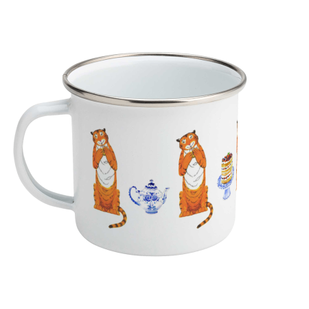 Kids Enamel Mug Tiger Who Came to Tea Story Cute Children’s Mug for Boys & Girls Son Nephew Gift