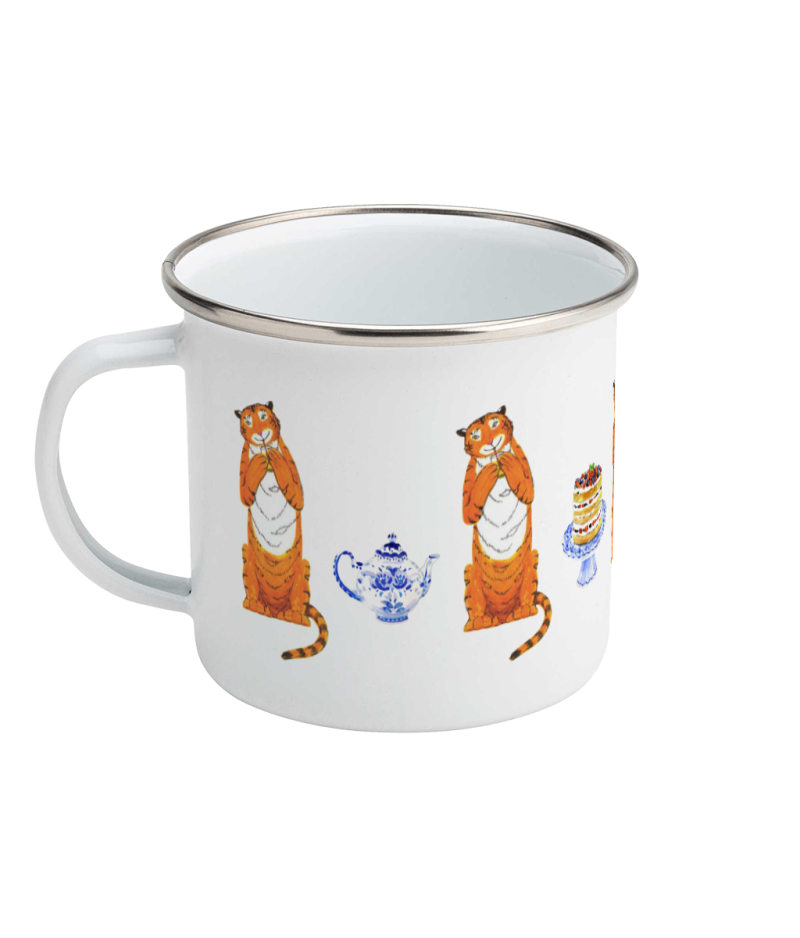 Kids Enamel Mug Tiger Who Came to Tea Story Cute Children’s Mug for Boys & Girls Son Nephew Gift
