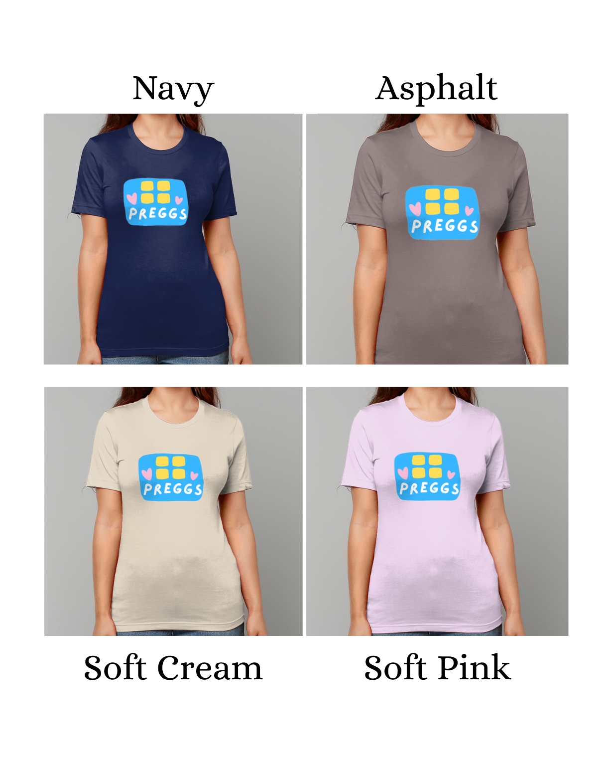 Preggs Oversized Maternity T-Shirt Comfy, Funny Pregnancy Baby Shower Gift for Pregnant Bestie - Image 3