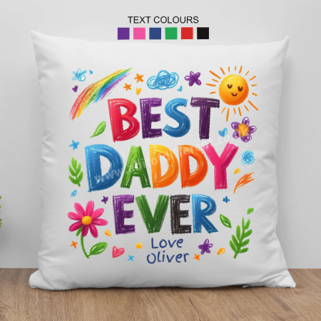 Personalised Daddy gift Cushion, Cushion for him, Custom pillow