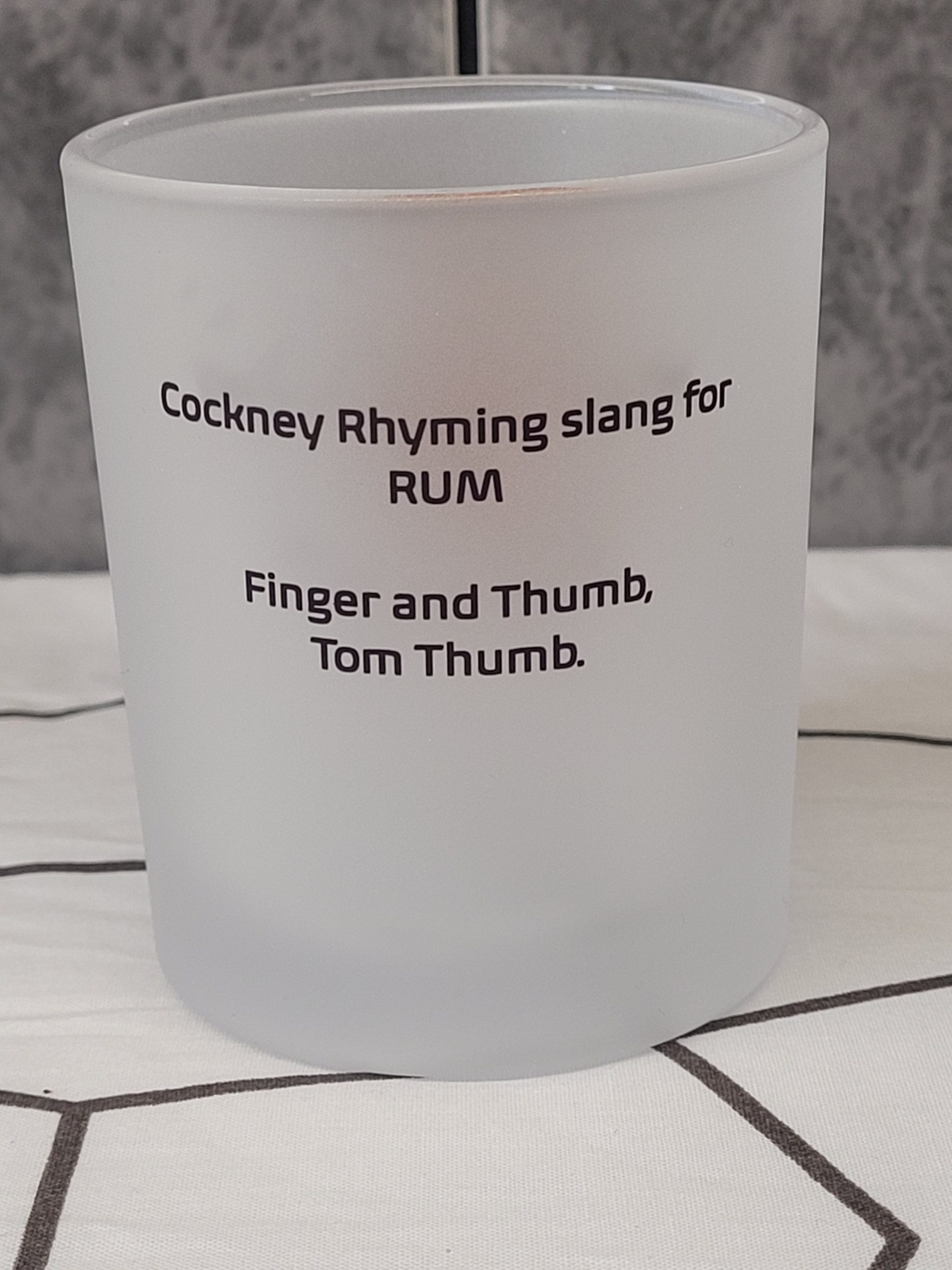 8oz (250ml) frosted Rum glass - Image 2