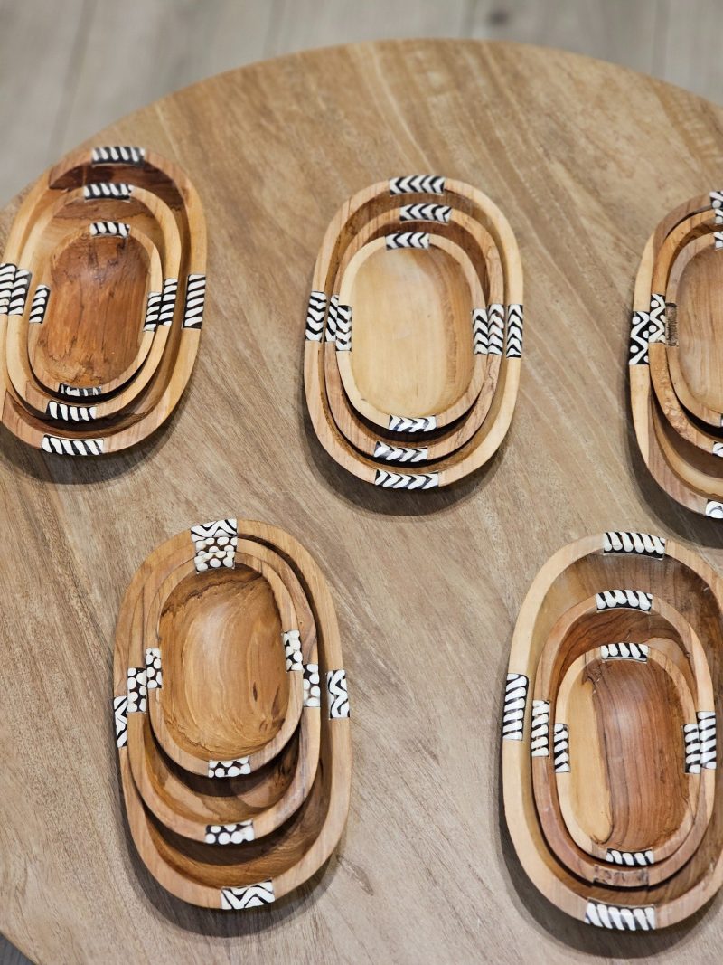 Wooden Oval Trays set