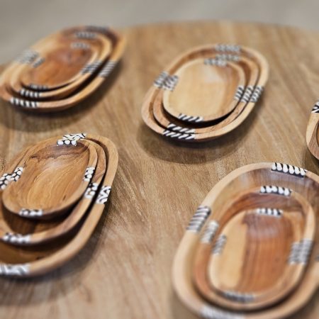 Wooden Oval Trays set