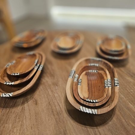 Wooden Oval Trays set