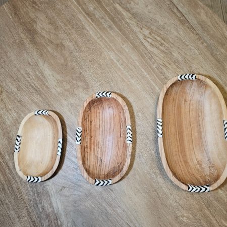Wooden Oval Trays set