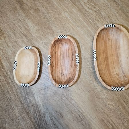 Wooden Oval Trays set