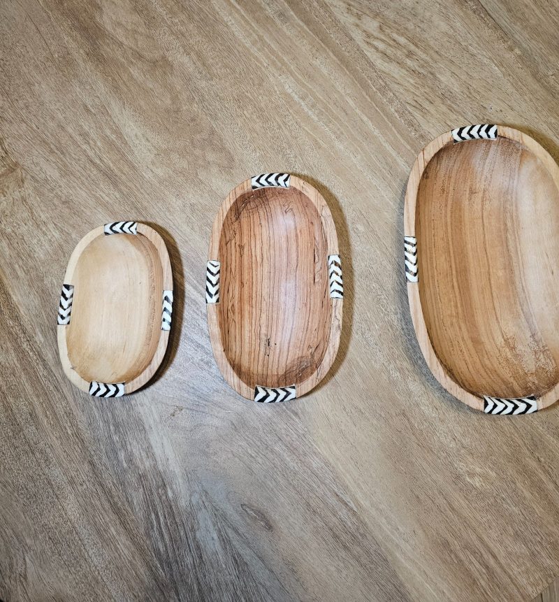 Wooden Oval Trays set