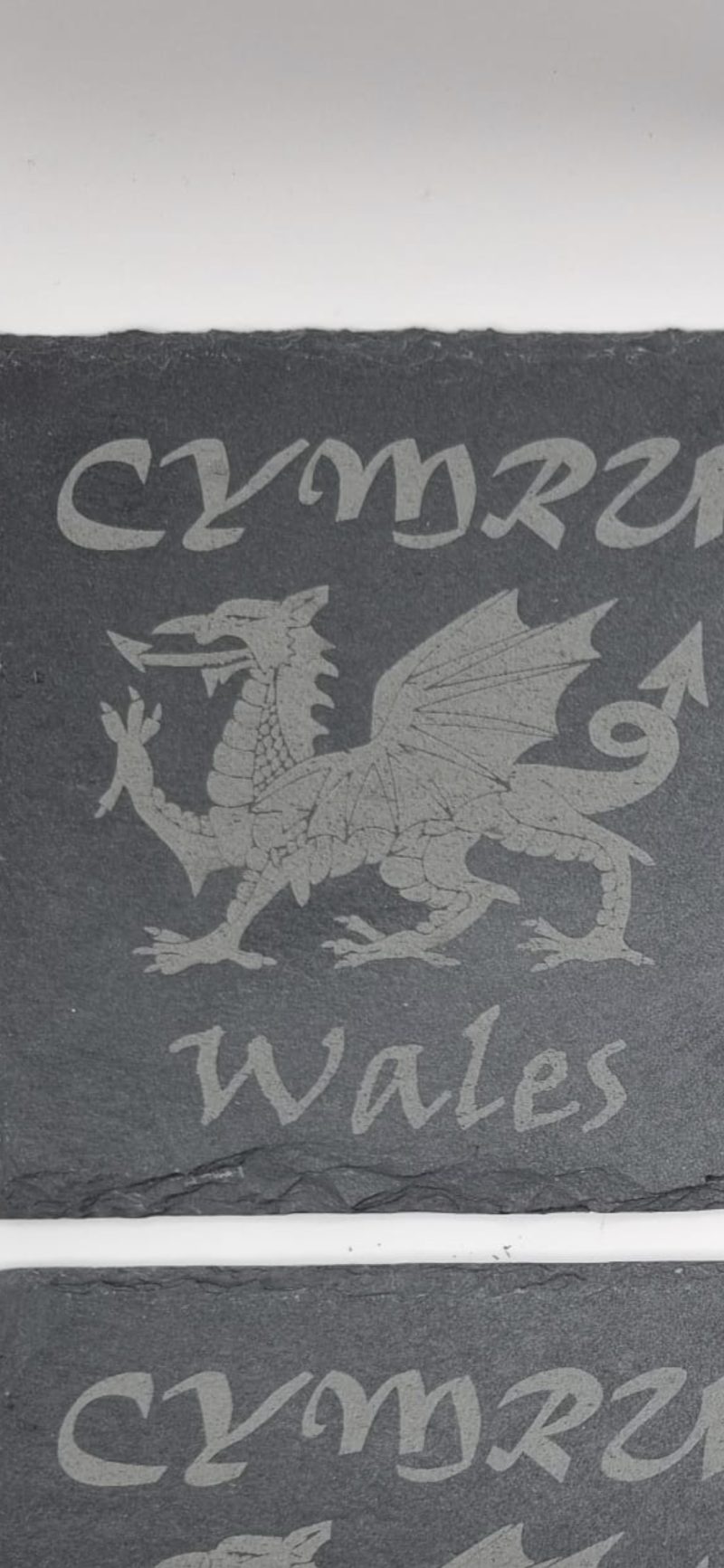 Personalise Slate Welsh Dragon Set Of 4