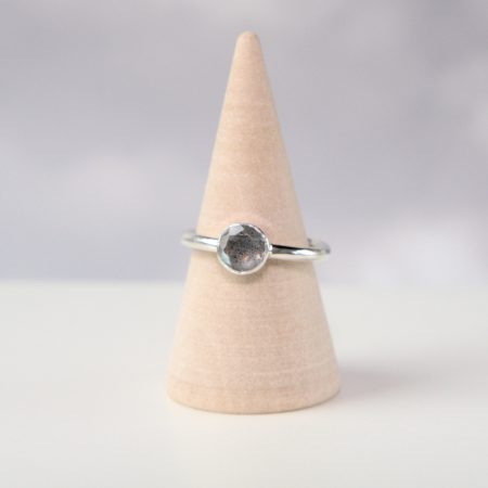 Recycled Sterling Silver and Labradorite Ring