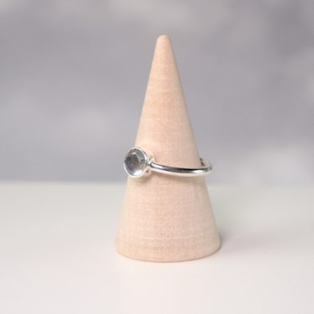 Labradorite and Recycled Sterling Silver Ring