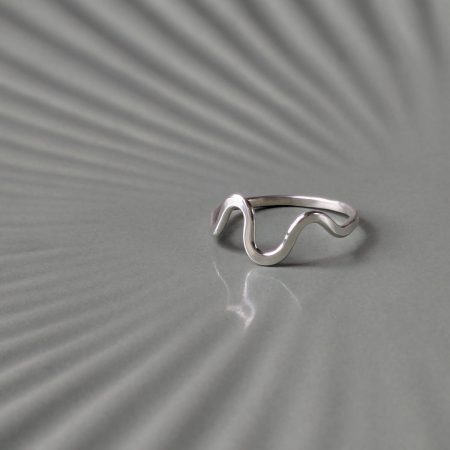 Recycled Sterling Silver Organic Wave Ring