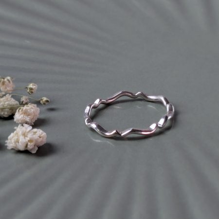 Recycled Sterling Silver Wave Ring