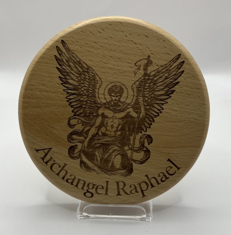 Archangel Raphael (Healing) (14cm) Engraved on Beech