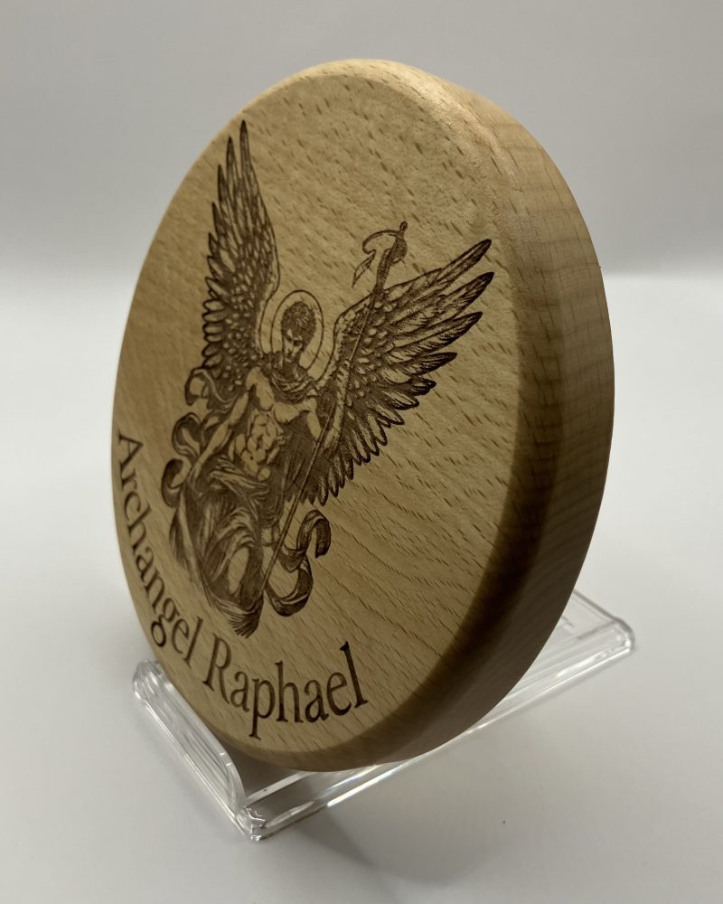 Archangel Raphael (Healing) (14cm) Engraved on Beech