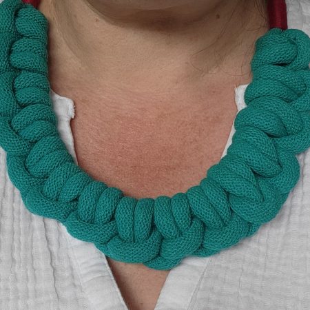 Cleo Statement Necklace in Jade Green
