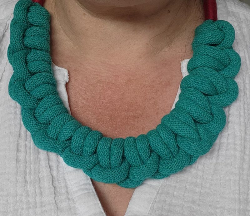 Cleo Statement Necklace in Jade Green