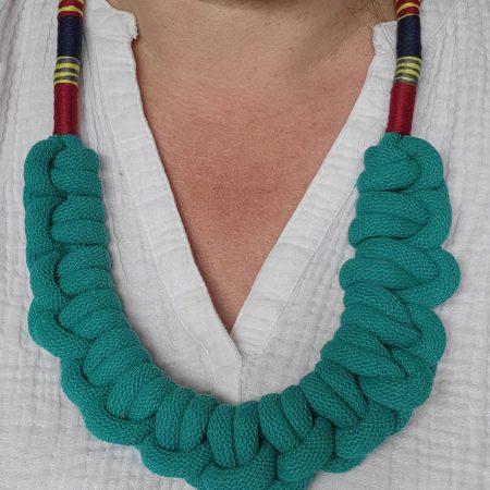 Cleo Statement Necklace in Jade Green