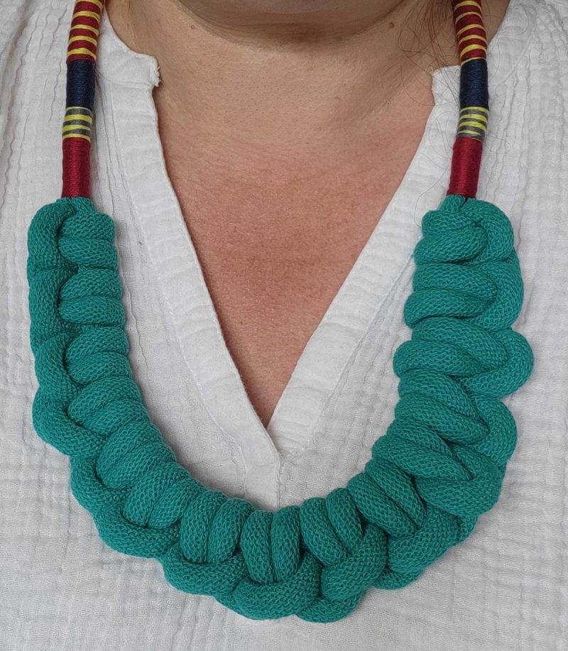 Cleo Statement Necklace in Jade Green