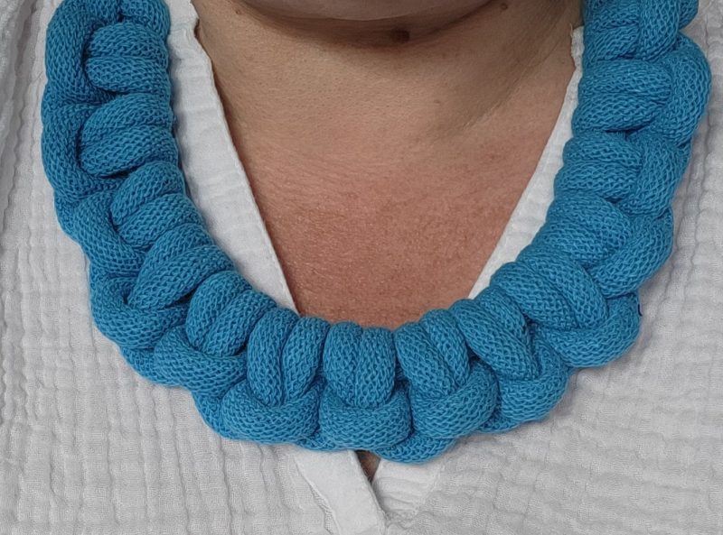 Cleo Statement Necklace in Blue