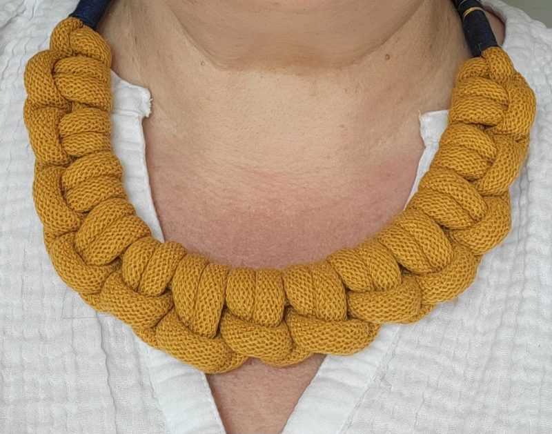 Cleo Statement Necklace in Mustard