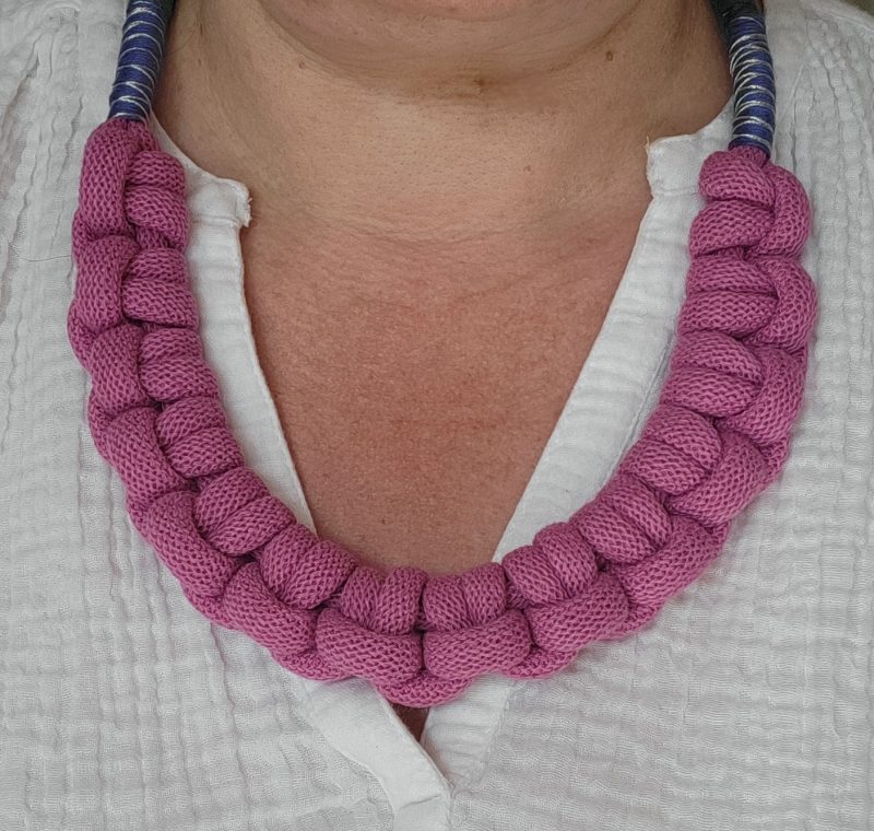Cleo Statement Necklace in Pink