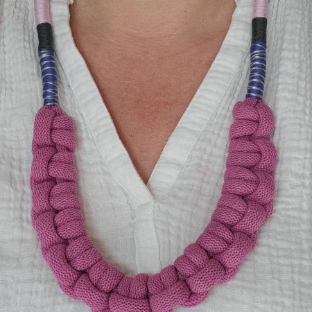 Cleo Statement Necklace in Pink