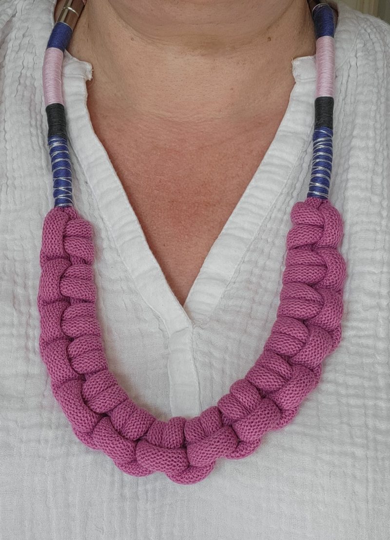 Cleo Statement Necklace in Pink