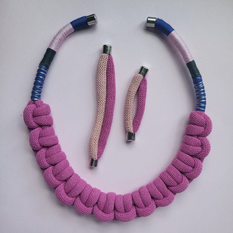 Cleo Statement Necklace in Pink