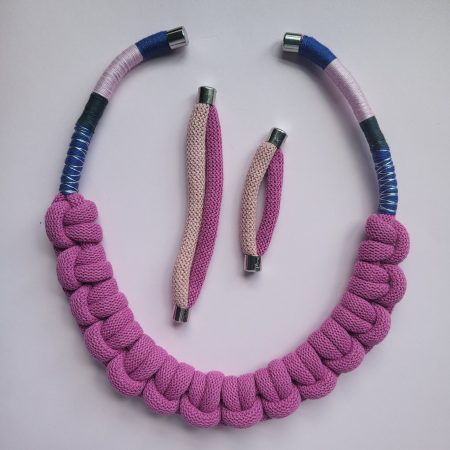 Cleo Statement Necklace in Pink
