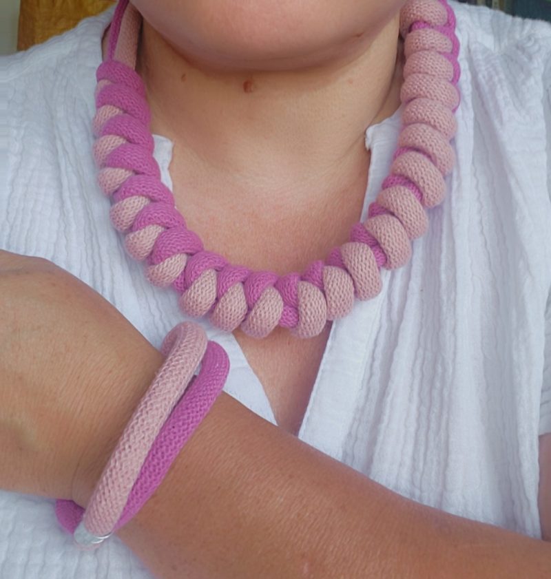 Arabella Statement Necklace in Pink