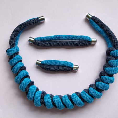 Arabella Statement Necklace in Blue