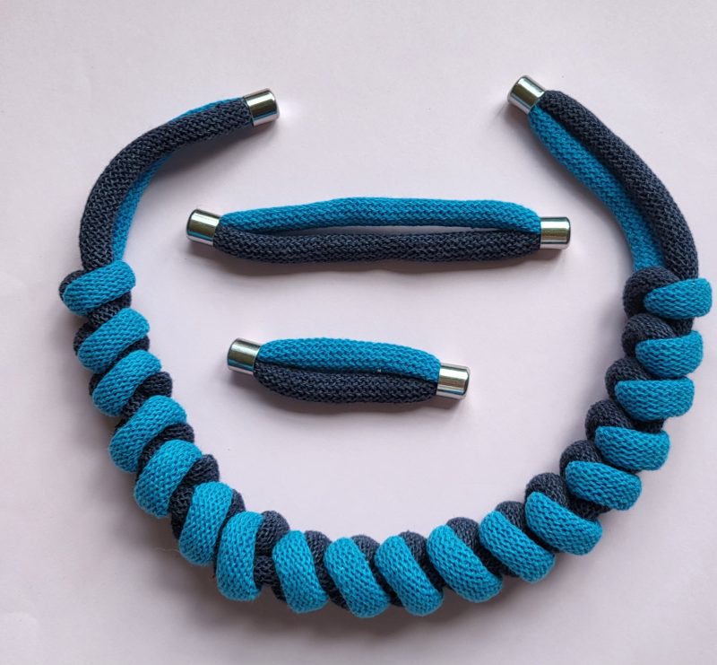 Arabella Statement Necklace in Blue