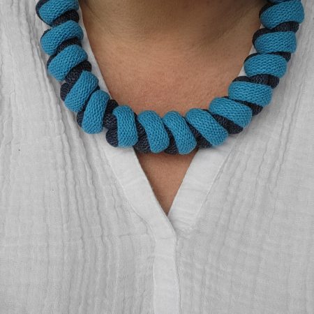 Arabella Statement Necklace in Blue