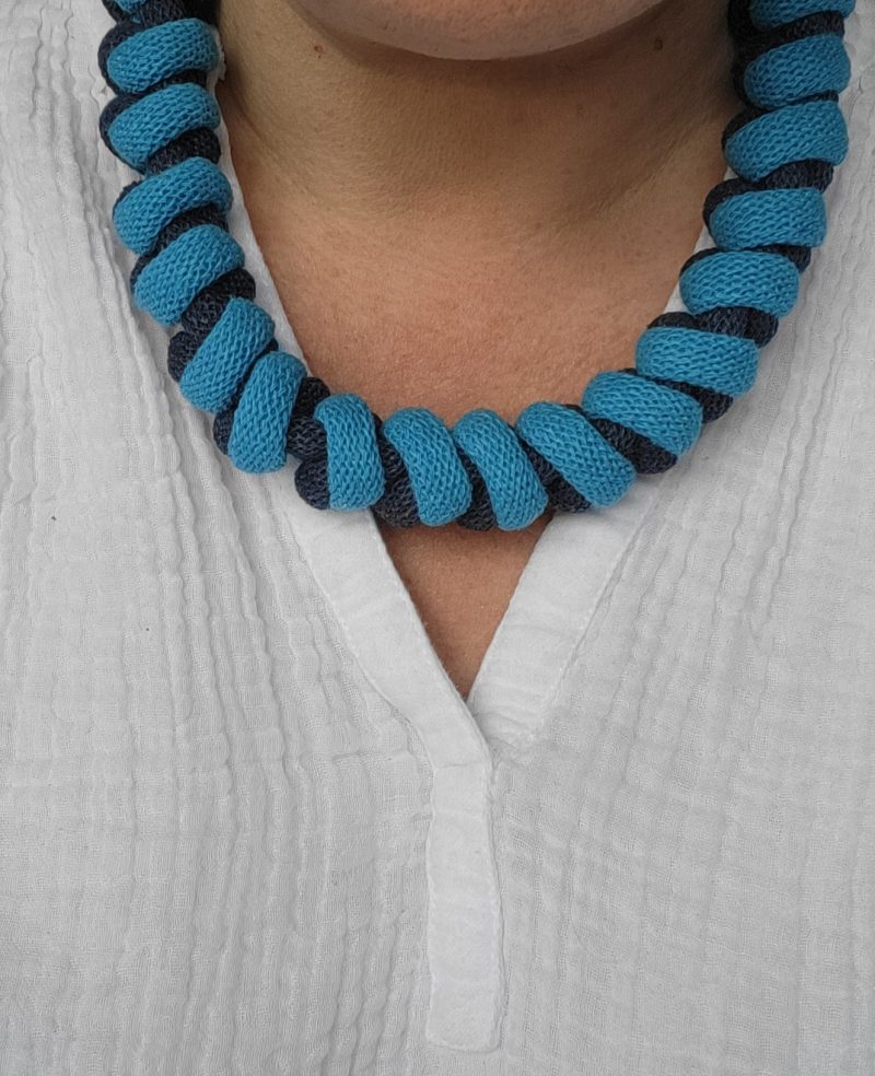 Arabella Statement Necklace in Blue