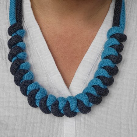 Arabella Statement Necklace in Blue