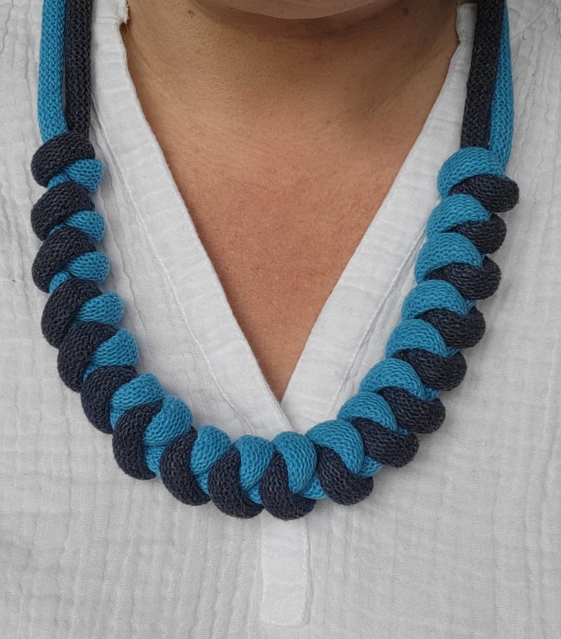 Arabella Statement Necklace in Blue