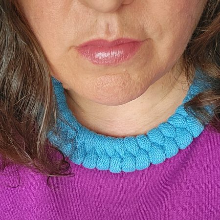 Luna Statement Necklace in Brick Red