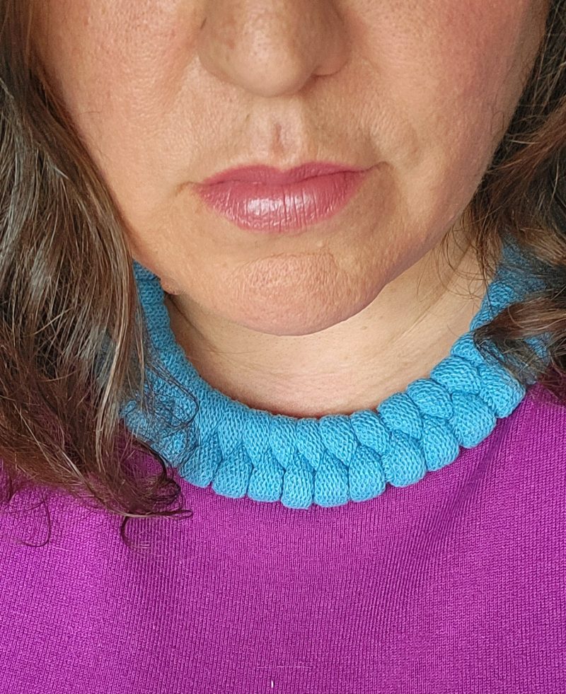 Luna Statement Necklace in Brick Red